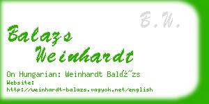 balazs weinhardt business card